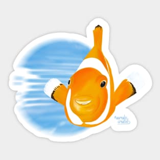 Clown fish smile Sticker